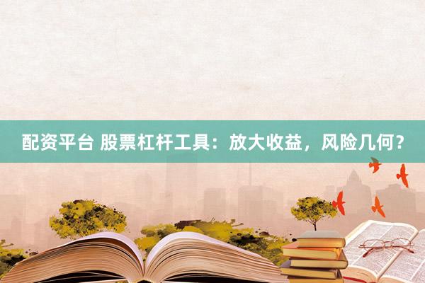 配资平台 股票杠杆工具：放大收益，风险几何？